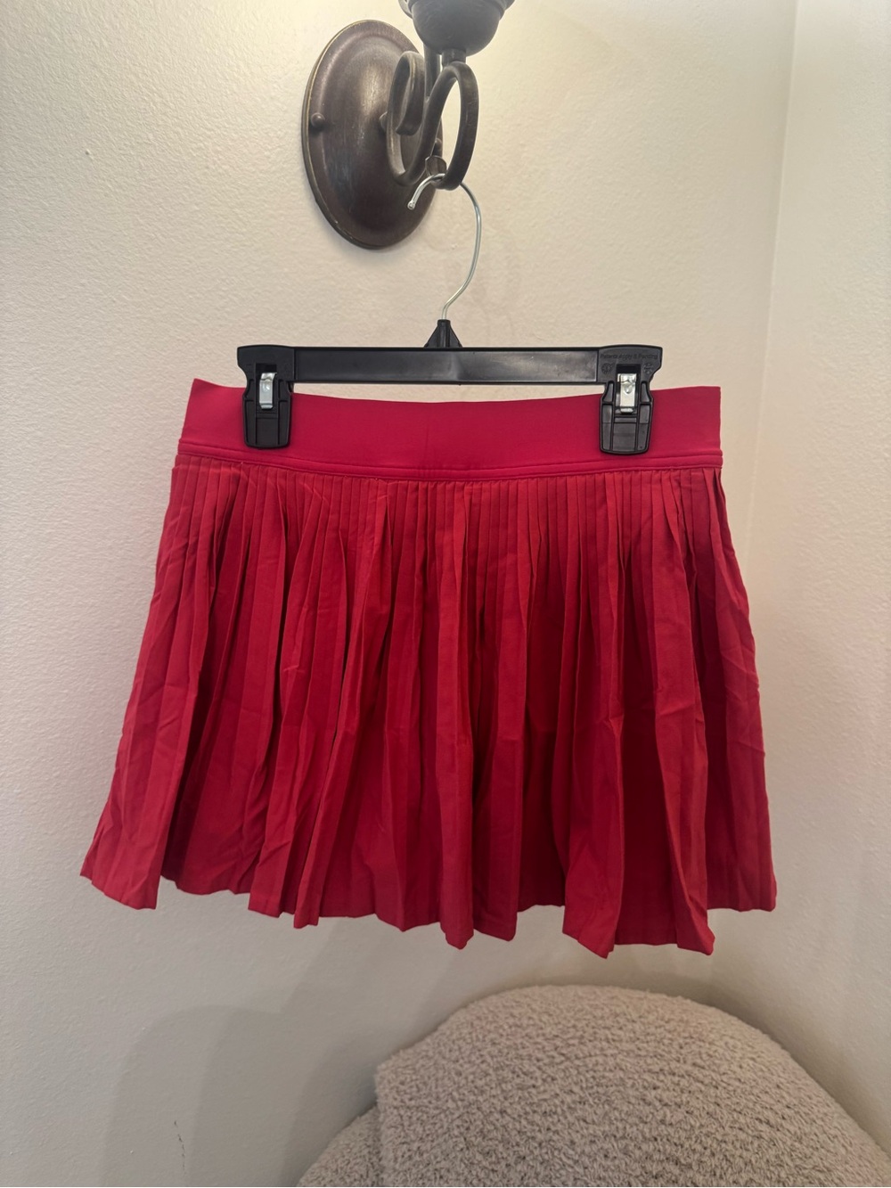 lululemon athletica Red-Pink Pleated Mini Skirt
